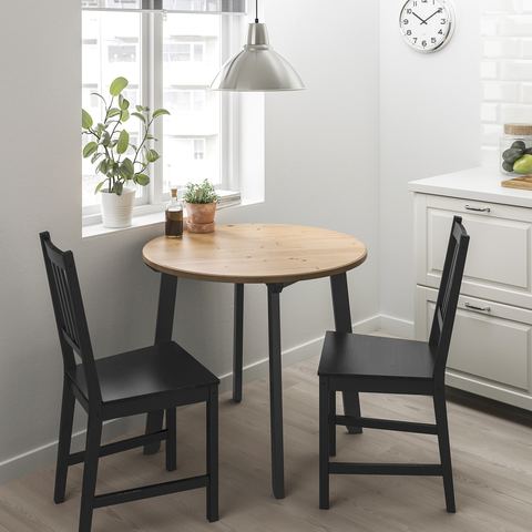 Gamlared / Stefan Table And 2 Chairs, Light Antique Stain, Brown-Black - Ikea | Small Table And ... within Discover the Enduring Elegance of the Stefan Brown Dining Table